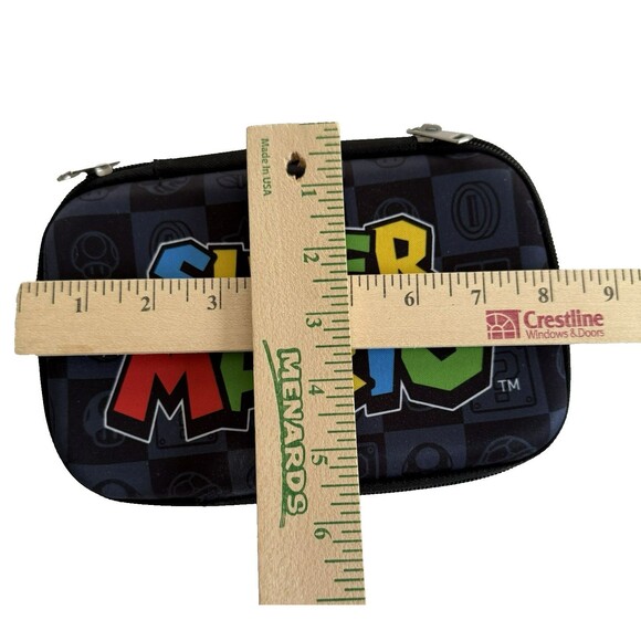 Nintendo Super Mario DS Carrying Case Hard Shell Zippers Lightweight Gaming - Picture 5 of 5